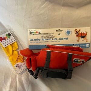 Dog Life Jacket and Rubber Boot Pack of 12 Size XS/XXS